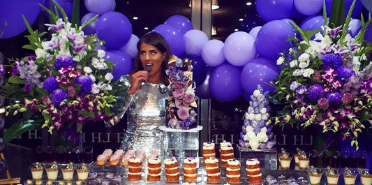 Purple flowers for a purple party